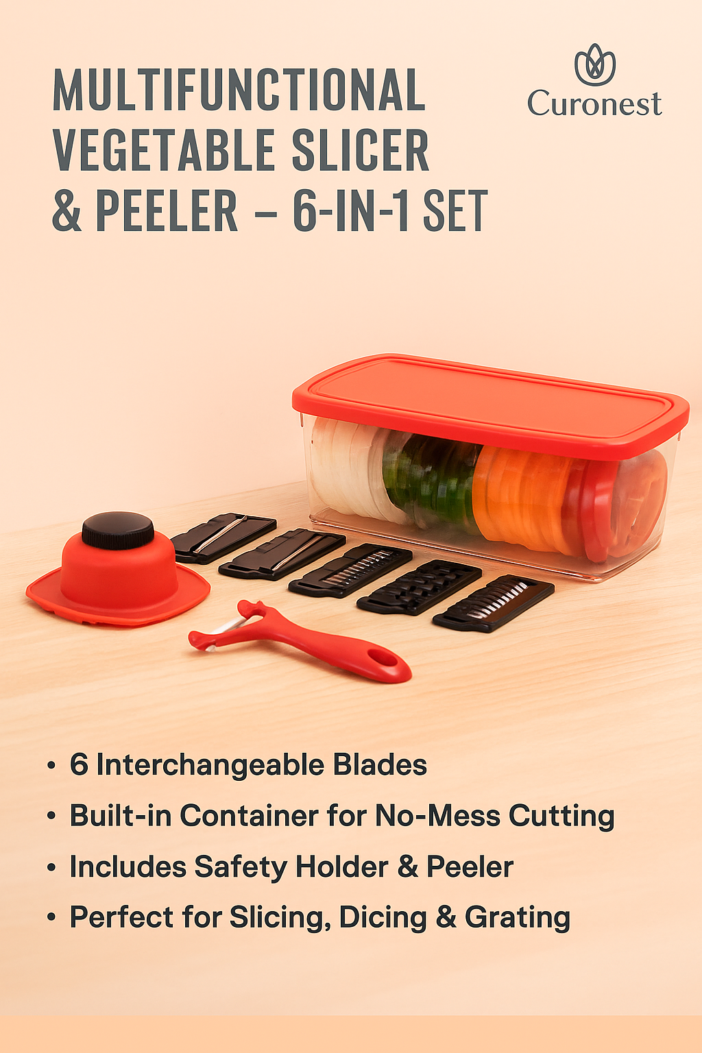 Multi Functional Wire Cutter (6 interchangable blades width peeler)